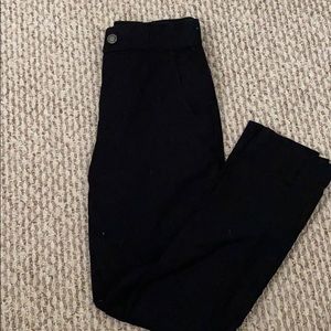Ultra-high rise black pants